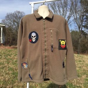 Vintage Patagonia Synchilla Grateful Dead Patches Jacket